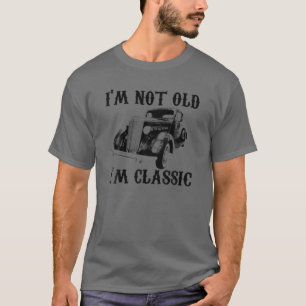 T-shirt Je ne suis pas vieux Je suis Vintage Graphique cla