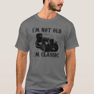 T-shirt Je ne suis pas vieux Je suis Vintage Graphique cla