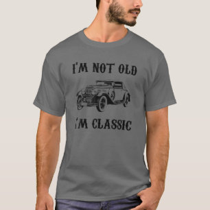 T-shirt Je ne suis pas vieux Je suis Vintage Graphique cla