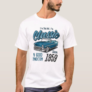 T-shirt Je ne suis pas vieux Je suis Vintage voiture class