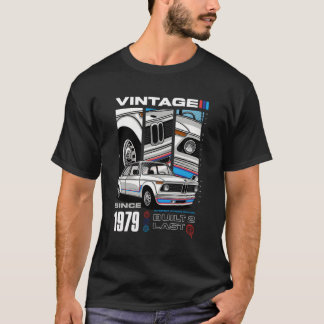 T-shirt Je Ne Suis Pas Vieux Je Suis Voiture Classique Vin