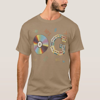 T-shirt Je ne suis pas vieux mais je suis un CD cassette O