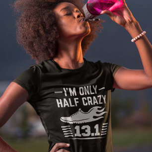 T-shirt Je ne suis qu'à moitié fou