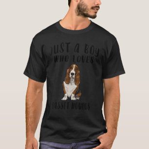 T-shirt Je Ne Suis Qu'Un Garçon Qui Aime Basset Hounds Chi