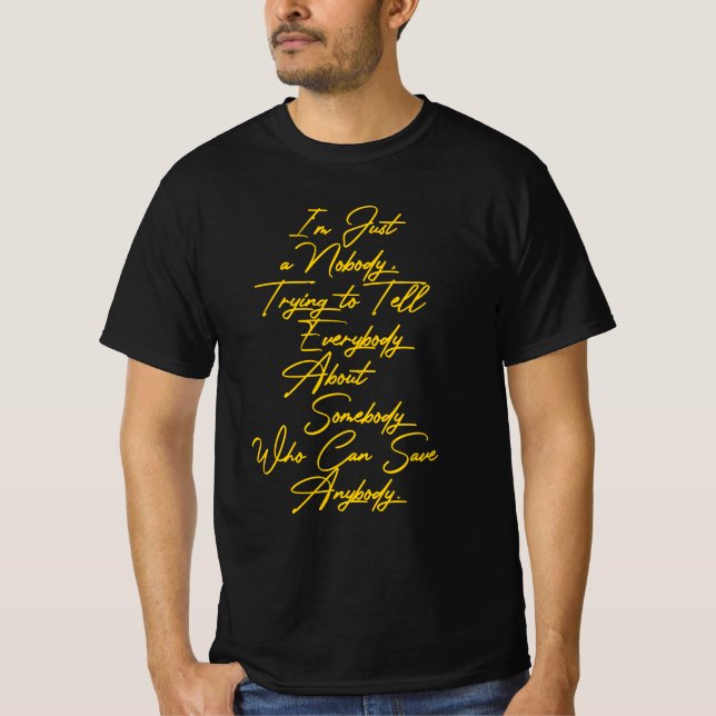 T-shirt Je ne suis qu'un inconnu (Devant)