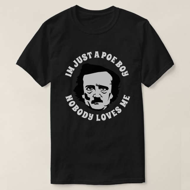 T-shirt Je ne suis qu'un poe (Design devant)