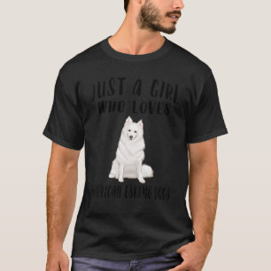 T-shirt Je Ne Suis Qu'Une Fille Qui Aime Les Chiens Ésquim