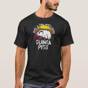 T-shirt Je ne suis qu'une fille qui aime les cochons de Gu