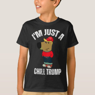 T-shirt Je ne suis qu'une frissons Trump drôle mème drôle 