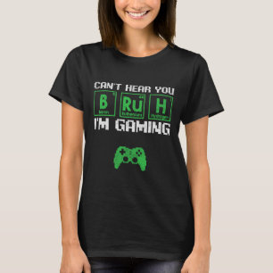 T-shirt Je ne t'entends pas frangin je suis en train de jo