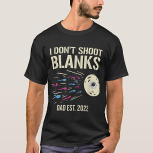 T-shirt Je ne tire pas sur les blancs Baby shower de rév