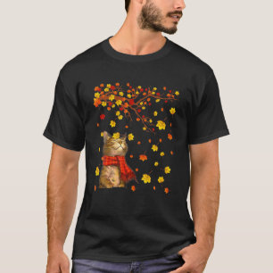 T-shirt Je ne tombe pas Y'all mignonne Chat automne Feuill