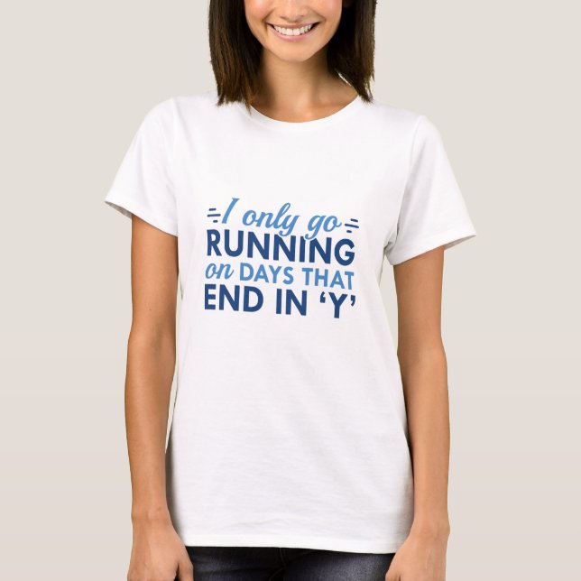 T-shirt Je ne vais courir (Devant)