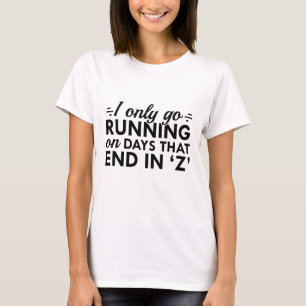 T-shirt Je ne vais courir