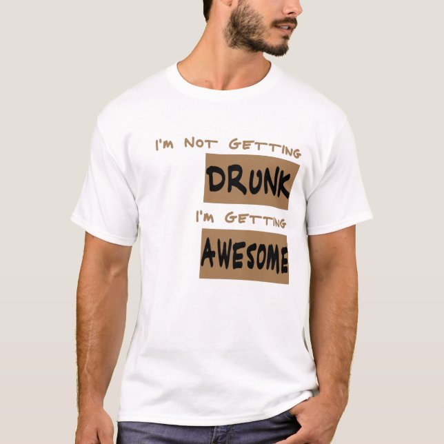 T-shirt Je ne vais pas me saouler (Devant)