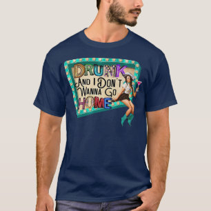 T-shirt Je ne veux pas aller à la maison de la musique cou