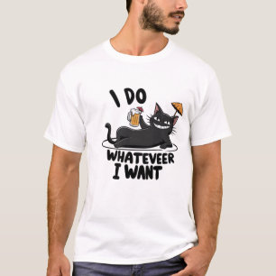 T-shirt je ne veux pas de chat drôle