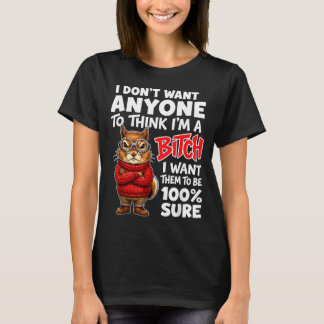 T-shirt Je ne veux pas que quelqu'un pense qu'une sorcière