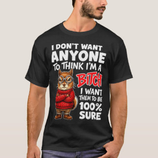 T-shirt Je ne veux pas que quelqu'un pense qu'une sorcière