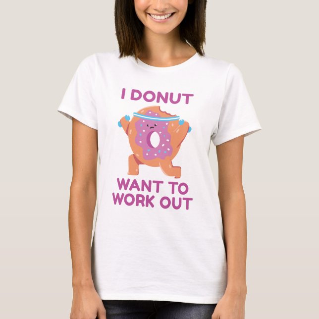 T-shirt Je Ne Veux Pas Travailler. (Devant)