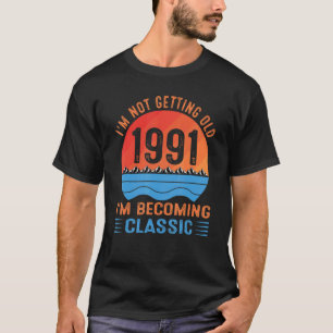 T-shirt Je ne vieillis pas Je deviens classique Vintage 1