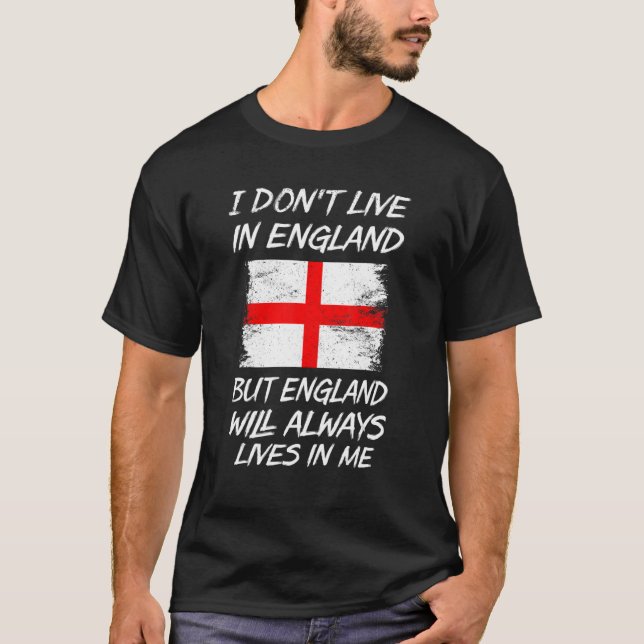T-shirt Je ne vis pas en Angleterre mais l'Angleterre va t (Devant)