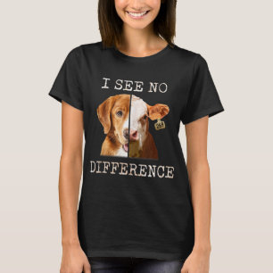 T-shirt Je Ne Vois Aucune Différence Végétarien Végétarien