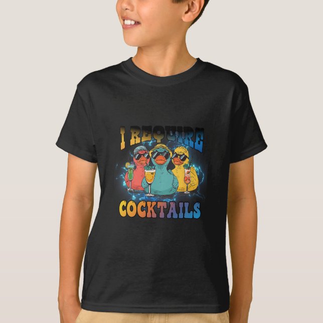 T-shirt Je nécessite une croisière de canard de vacances d (Devant)