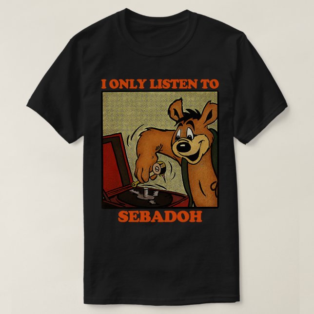 T-shirt Je N'Écoute Que Sebadoh Retro Comic Design (Design devant)