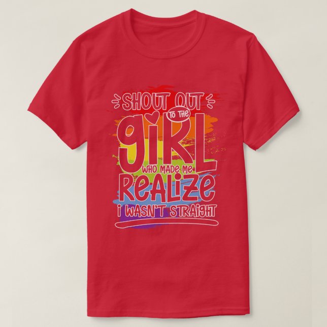 T-shirt Je n'étais pas direct (Design devant)