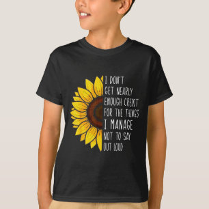 T-shirt Je n'obtiens pas assez de crédit pour les choses q
