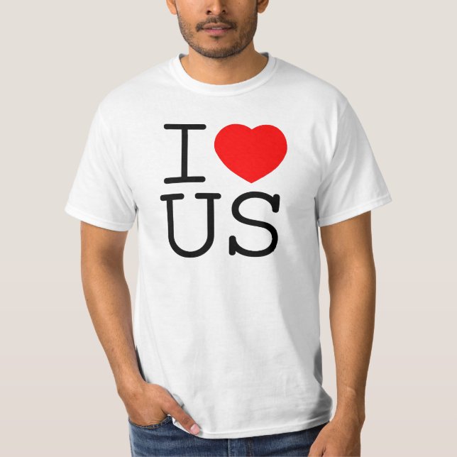 T-shirt je nous aime (Devant)