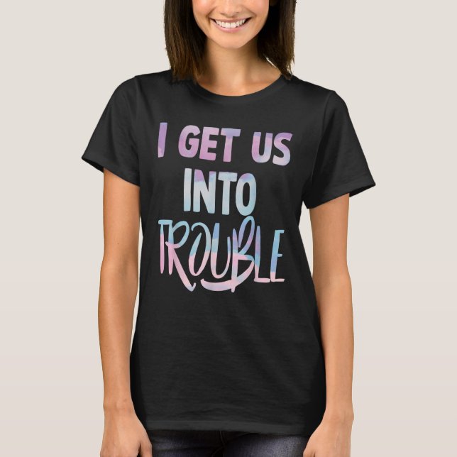 T-shirt Je nous mets dans la difficulté de jumeler les cou (Devant)