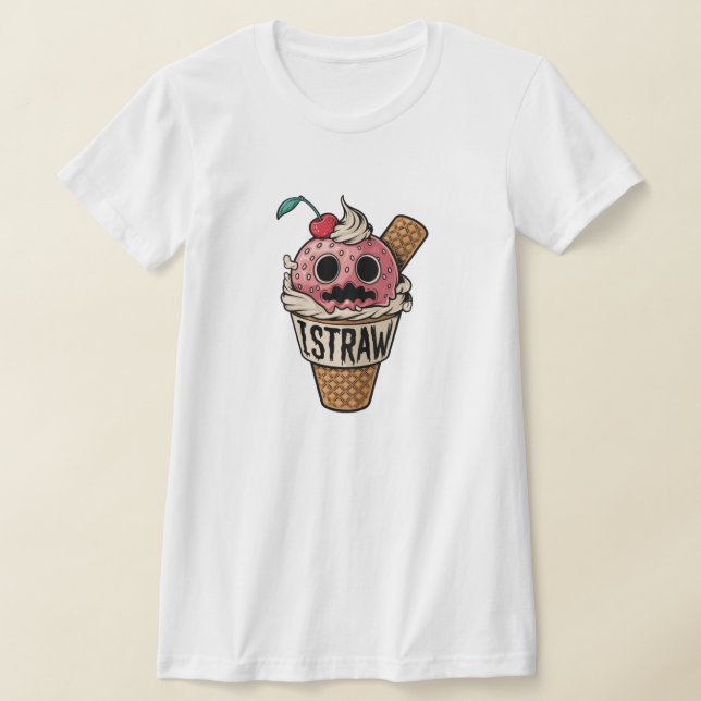 T-shirt Je paille, cri de glace mignonne (Poser)