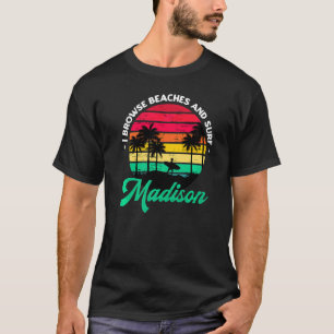 T-shirt Je Parcoure Les Plages Et Le Surf Madison Surfing 