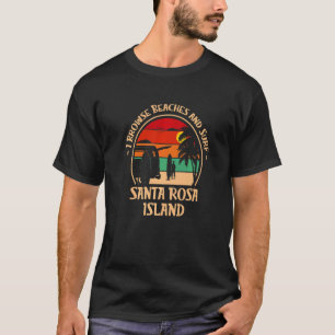 T-shirt Je Parcoure Les Plages Et Surf Island Surfing Flor