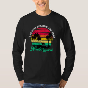 T-shirt Je Parcoure Les Plages Et Surf Newburyport Surfing