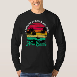 T-shirt Je Parcoure Les Plages Et Surf Nouveau Château Sur