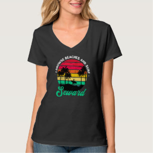 T-shirt Je Parcoure Les Plages Et Surf Seward Surf Alaska 