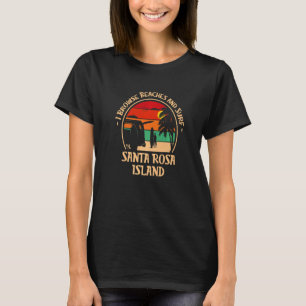 T-shirt Je parcours les plages et surfe sur l'île de Surf