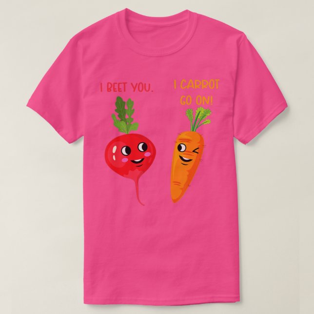 T-shirt Je parie que je carotte Aller sur Funny Radish Bee (Design devant)