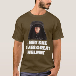 T-shirt Je parie qu'elle donne un grand casque