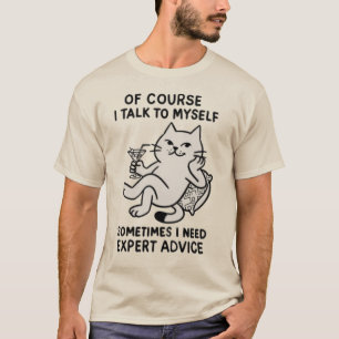 T-shirt Je parle à moi-même