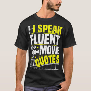 T-shirt Je parle Citations de film fluide Citations de fil