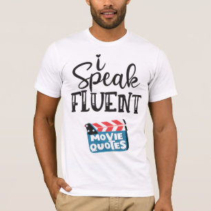 T-shirt Je parle couramment les citations de film amusant
