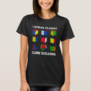 T-shirt Je Parle Cube Fluent Résoudre Concurrentiel Speed