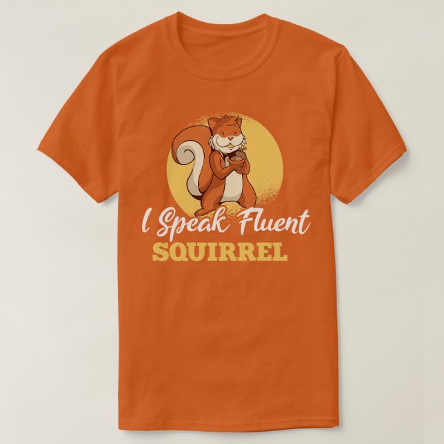 T-shirt Je parle de l'écureuil fluorescent 2 (Design devant)