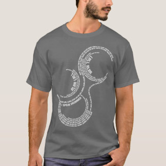 T-shirt Je parle Drummer Paradiddle Drum Rudiments RLRR LR