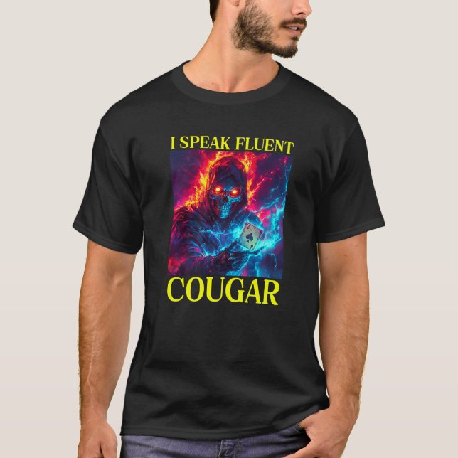 T-shirt Je parle Fluent Cougar Premium (Devant)