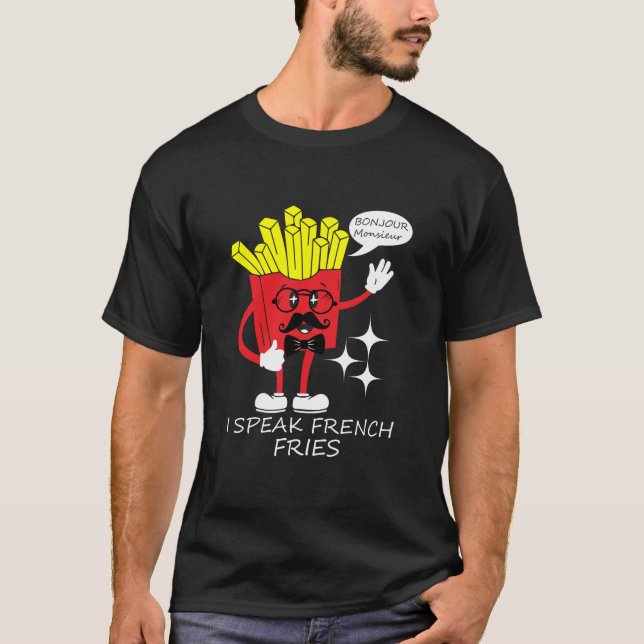 T-shirt Je Parle Français Fries (Devant)
